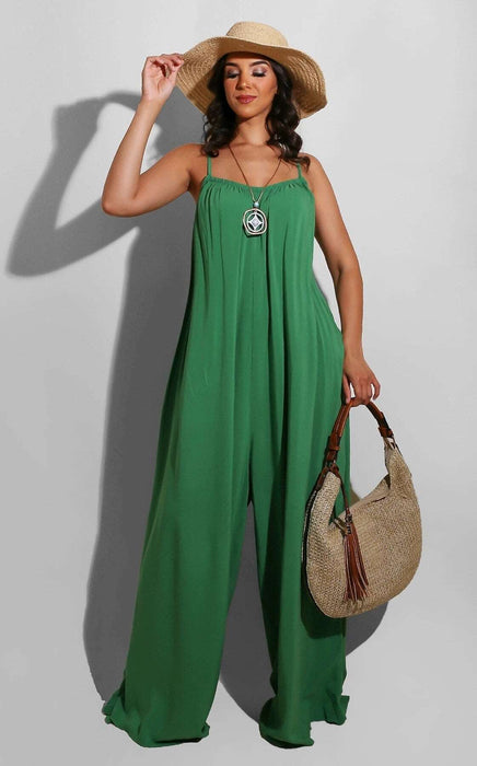 comfy Casual Jumpsuits for women Green S