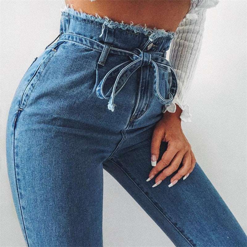 Women High Waist Jeans