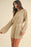 MABLE Round Neck Long Sleeve Sweater Romper