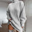 Turtleneck Cozy Dress Light grey