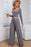 Black Plain Ribbed Crop Top & Wide Leg Pants Two Piece Pants Set