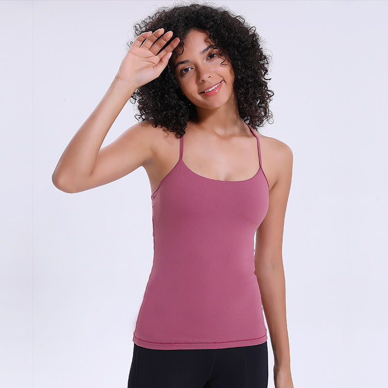 y-back yoga seamless workout tank tops for women Merlot red