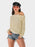 Perfee One Shoulder Long Sleeve Sweater Beige