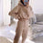 Women's Stylish Leisure Tracksuit Set Khaki