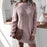 off shoulder knitted sweater Pink