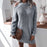 off shoulder knitted sweater Grey