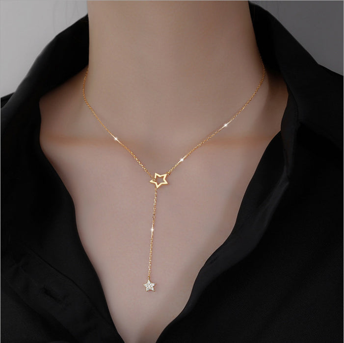 Star Necklace for Women Gold