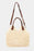 Fame Straw Braided Faux Leather Strap Shoulder Bag IV One Size