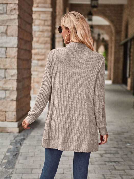 Open Front Cardigan with Pockets