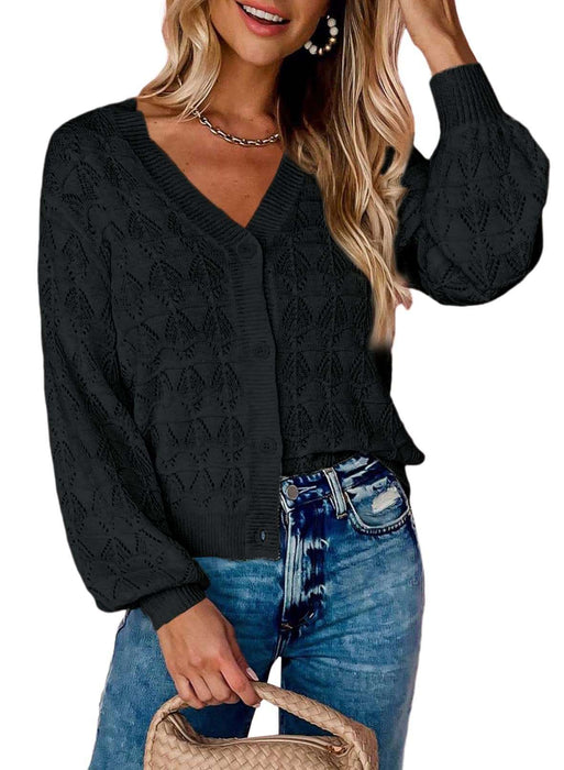 V-Neck Chic Cardi Black