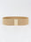 Alloy Buckle Elastic Belt Tan One Size