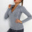 women's long sleeve running top - Zipper Pocket