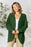 Basic Bae Full Size Ribbed Cocoon Cardigan Dark Green