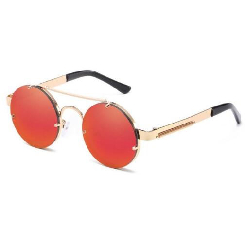 Retro Round Steampunk Sunglasses Women