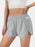 Elastic Waist Active Shorts Light Gray