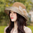 Flower Sun Hat for women Khaki M（56-58cm）