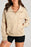 Half Zip Long Sleeve Sweatshirt Dust Storm