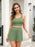 Scoop Neck Tank and Shorts Set Matcha Green