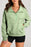 Half Zip Long Sleeve Sweatshirt Gum Leaf