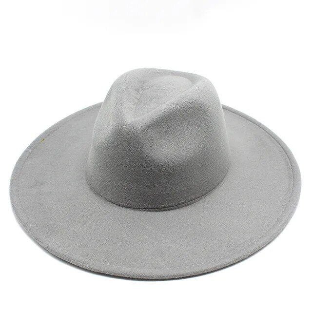 Fedora Wool Hat for women light gray size 56-59cm