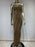 women's sexy luxury diamond mesh dress Camel color