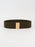 Alloy Buckle Elastic Belt Chestnut One Size