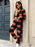 Fuzzy Pumpkin Half Zip Hooded Jumpsuit