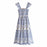 Summer Women's Hollow Embroidered Suspender Dress