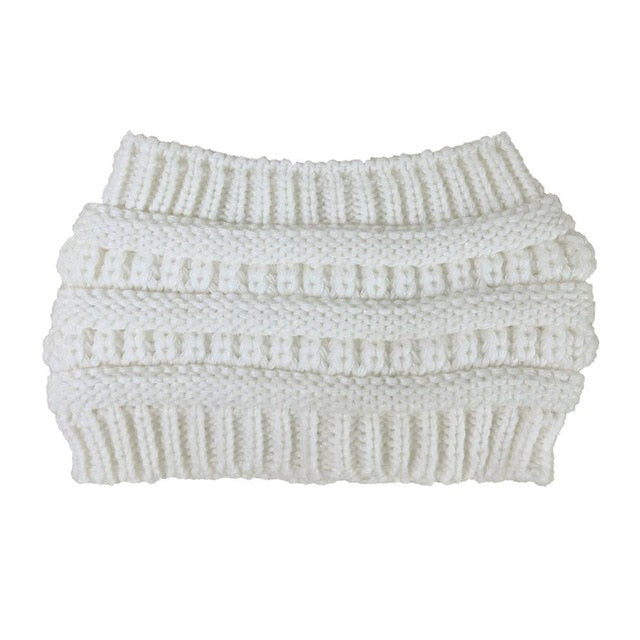 Women's Crochet Beanie White One Size