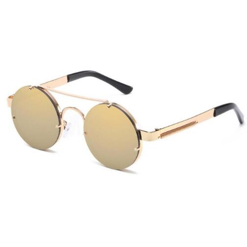 Retro Round Steampunk Sunglasses Women