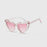 Love Heart Sunglasses Women C1-Clear-Pink