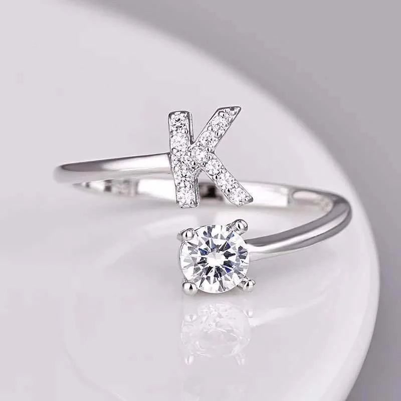 Alphabet Rings A-Z - Initial Letter Jewelry