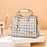 large capacity shoulder bag One Size Plaid Apricot