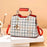 large capacity shoulder bag One Size Plaid Red