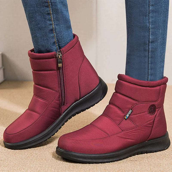 WarmZip Snow Boots Red