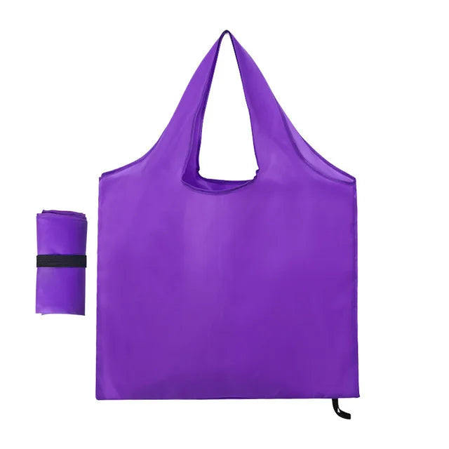 Foldable Reusable Shopping Bag purple 46x66cm