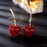 Red Cherry Earrings e1254