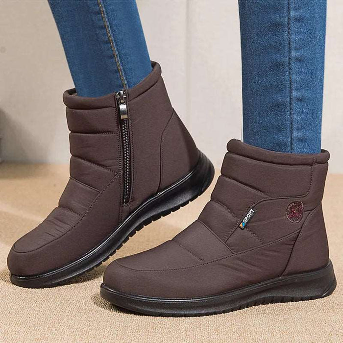 WarmZip Snow Boots Brown