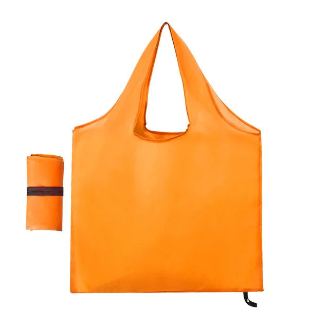 Foldable Reusable Shopping Bag orange 46x66cm