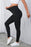 Crisscross Detail Wide Waistband Leggings