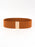 Alloy Buckle Elastic Belt Ochre One Size