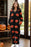 Fuzzy Pumpkin Half Zip Hooded Jumpsuit Black