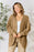 Basic Bae Full Size Ribbed Cocoon Cardigan Khaki