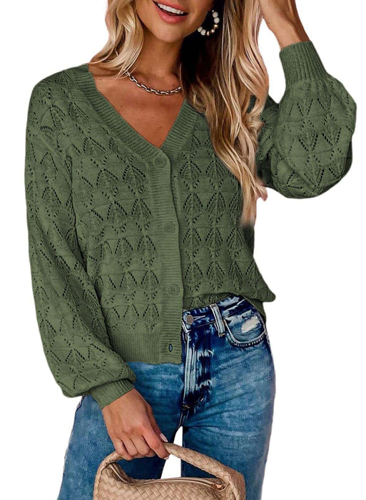 V-Neck Chic Cardi Green