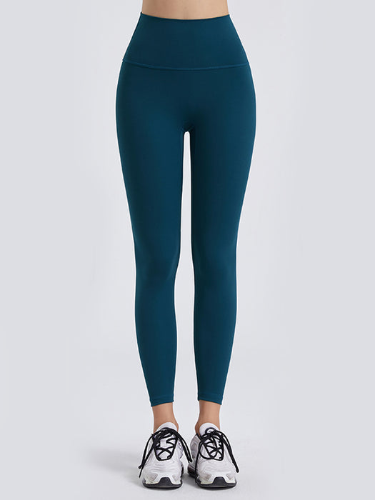 Wide Waistband Sports Leggings Teal