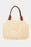 Fame Straw Braided Faux Leather Strap Shoulder Bag