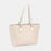 David Jones PU Leather Tote Bag Creamy White One Size